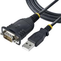 Kabel USB naar Seriële Poort Startech 1P3FP-USB-SERIAL Zwart