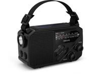 Philips TAR1609 Noodradio - FM/AM - Zonne-energie - Handslinger - LED Zaklamp