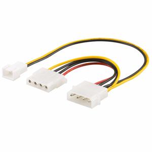 2x 4-pins Molex naar 2-pins adapter