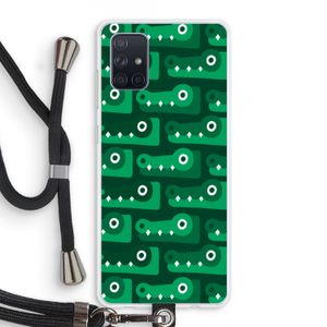 Crocs: Samsung Galaxy A71 Transparant Hoesje met koord