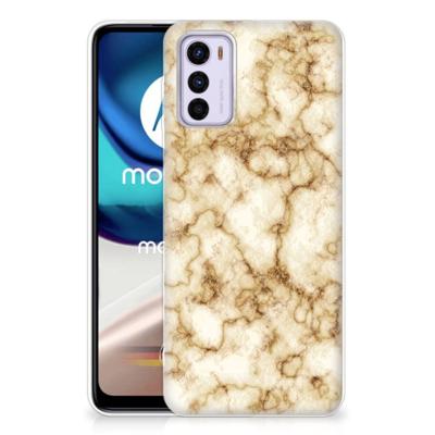 Motorola Moto G42 | TPU | Siliconen hoesje | Marmer Goud