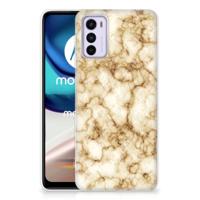Motorola Moto G42 | TPU | Siliconen hoesje | Marmer Goud