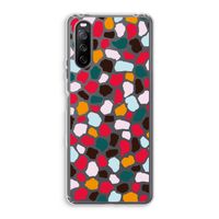 Colored Giraffe: Sony Xperia 10 III Transparant Hoesje