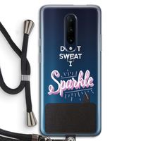 Sparkle quote: OnePlus 7 Pro Transparant Hoesje met koord