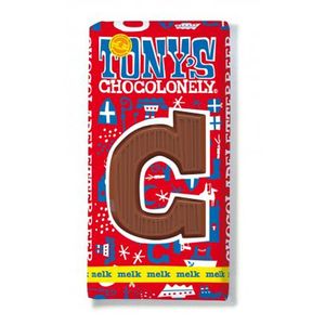 Tony's Chocolonely - Chocoladeletter reep Melk "C" - 180g
