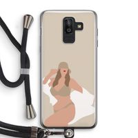 One of a kind: Samsung Galaxy J8 (2018) Transparant Hoesje met koord