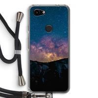 Travel to space: Pixel 3a Transparant Hoesje met koord