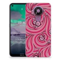 Nokia 3.4 | Hoesje maken | Swirl Pink