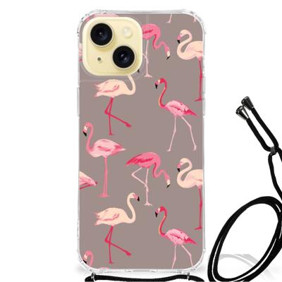 Apple iPhone 15 Case Anti-shock Flamingo Apple iPhone 15 Case Anti-shock Flamingo