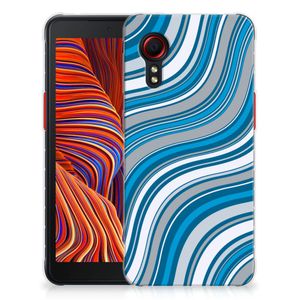 Samsung Galaxy Xcover 5 TPU bumper Waves Blue