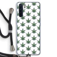 Weed: Oppo A91 Transparant Hoesje met koord