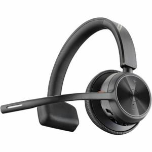 HP Poly Voyager 4310 UC Mono On Ear headset Computer Bluetooth Mono Zwart Noise Cancelling Volumeregeling, Incl. oplaad- en dockingstation