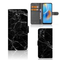 OPPO A74 4G | Bookcase | Marmer Zwart - Origineel Cadeau Vader