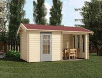 Woodpro Blokhut/Tuinhuis Heijen 500x250 cm- Zadeldak- Hout- Woodpro