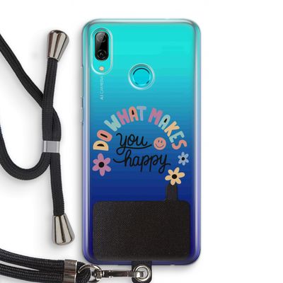 Happy days: Huawei P Smart (2019) Transparant Hoesje met koord