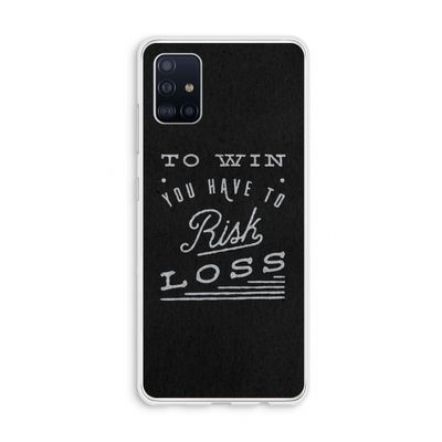 Risk loss: Galaxy A51 4G Transparant Hoesje