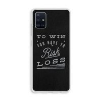Risk loss: Galaxy A51 4G Transparant Hoesje
