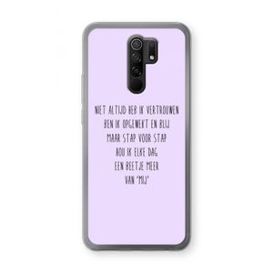 Zelfvertrouwen: Xiaomi Redmi 9 Transparant Hoesje