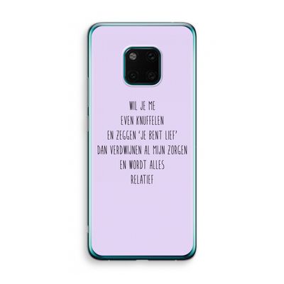 Relatief: Huawei Mate 20 Pro Transparant Hoesje