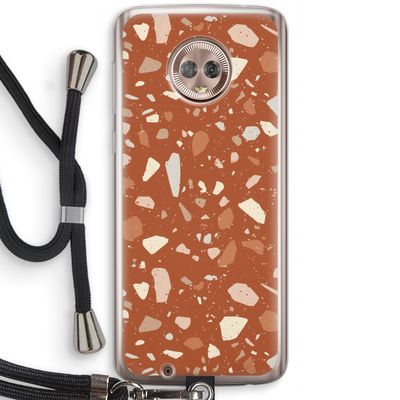 Terrazzo N°22: Motorola Moto G6 Transparant Hoesje met koord