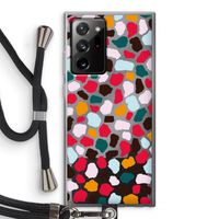 Colored Giraffe: Samsung Galaxy Note 20 Ultra / Note 20 Ultra 5G Transparant Hoesje met koord