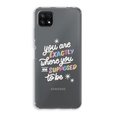 Right Place: Samsung Galaxy A22 5G Transparant Hoesje