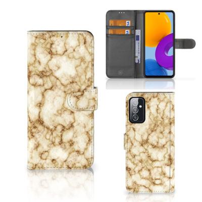 Samsung Galaxy M52 | Bookcase | Marmer Goud