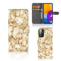 Samsung Galaxy M52 | Bookcase | Marmer Goud