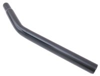 Zadelpen ø25,4mm / 360mm gebogen staal zwart