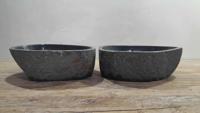 Rivierstenen waskommen set RM250346AB, 45x36x15 cm