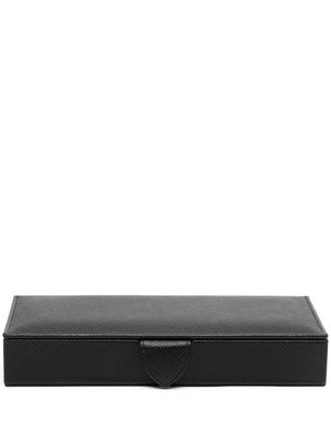 Smythson boîte à montres en cuir - Noir