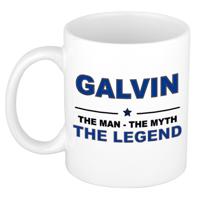 Galvin cadeau mok - man myth legend - naam koffiemok - 300 ml - collega - vaderdag