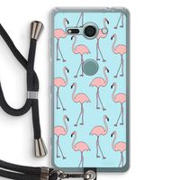 Anything Flamingoes: Sony Xperia XZ2 Compact Transparant Hoesje met koord