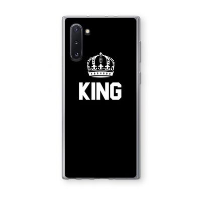 King zwart: Samsung Galaxy Note 10 Transparant Hoesje