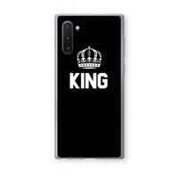 King zwart: Samsung Galaxy Note 10 Transparant Hoesje