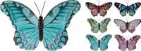 Wanddecoratie Vlinder Metaal 21cm Assorti 1st Wanddecoratie Vlinder Metaal 21cm Assorti 1st