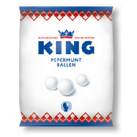 King pepermuntballen zak (12x 250gr)