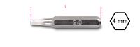 Beta 4-mm bits voor schroeven met binnenzeskant profiel 1256PE 0,7 - 012560021 Beta 4-mm bits voor schroeven met binnenzeskant profiel 1256PE 0,7 - 012560021