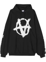 VETEMENTS hoodie à imprimé Anarchy - Noir - thumbnail