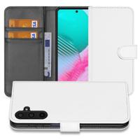 Book Case Telefoonhoesje voor de Samsung Galaxy M54 Wit met Pasjeshouder