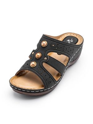 Zacht Zool Ademend Uitknippen Bovenste Wig Slippers Zacht Zool Ademend Uitknippen Bovenste Wig Slippers