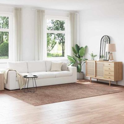 Antislip Shaggy Tapijt Bruin 200 x 290 cm PP