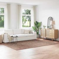 Antislip Shaggy Tapijt Bruin 200 x 290 cm PP