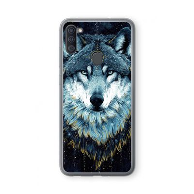 Darkness Wolf: Samsung Galaxy A11 Transparant Hoesje