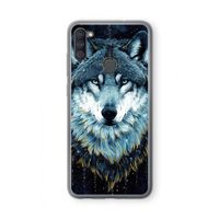 Darkness Wolf: Samsung Galaxy A11 Transparant Hoesje