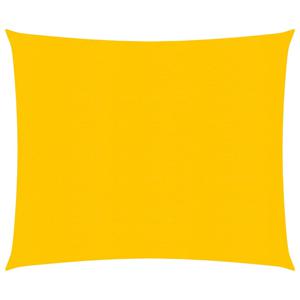 Zonnezeil 160 g/m vierkant 5x5 m HDPE geel