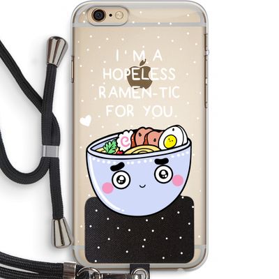 I'm A Hopeless Ramen-Tic For You: iPhone 6 PLUS / 6S PLUS Transparant Hoesje met koord