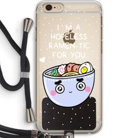 I'm A Hopeless Ramen-Tic For You: iPhone 6 PLUS / 6S PLUS Transparant Hoesje met koord
