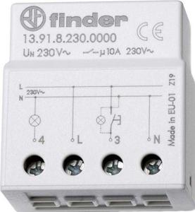 Finder 13.91.8.230.0000 Stroomstootschakelaar Op- en inbouw 1x NO 230 V/AC 10 A 2300 VA 1 stuk(s)