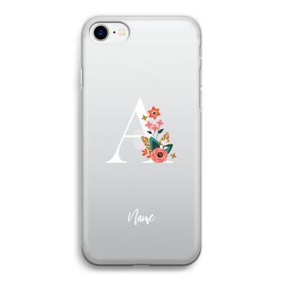 Pink Bouquet: iPhone SE 2020 Transparant Hoesje